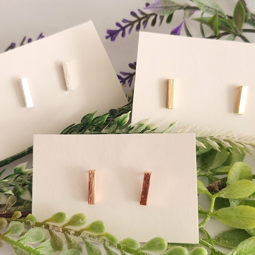 Bar Stud Earrings